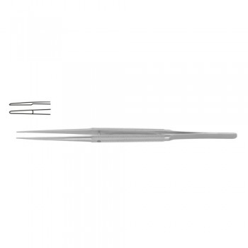 Diam-n-Dust™ Micro Dressing Forcep Straight Stainless Steel, 21 cm - 8 1/4" Tip Size 6.0 x 0.7 mm